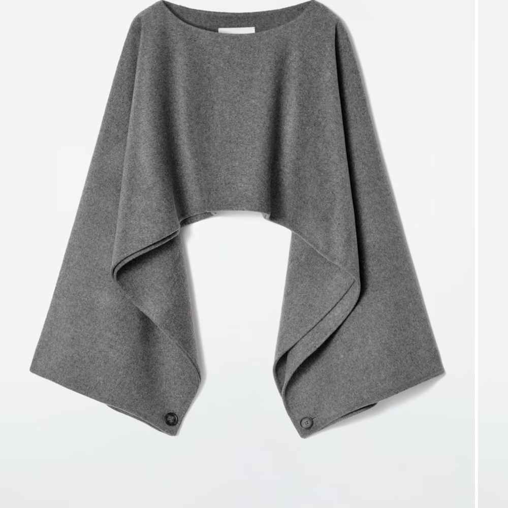 Double faced wool hybrid cape from COS NWOT